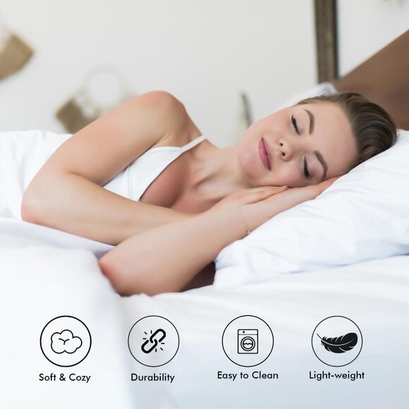 Duvet Cover Set Queen Size - Viscose Derived from Bamboo Soft - Picture 7 of 9